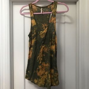 Free People tie dye tank, size M